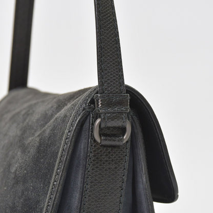 Bottega Veneta Intrecciato Rialto Chain Shoulder Bag Black — view 6