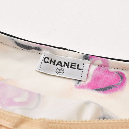 Chanel Maillot Dress CC Logo Lip All Over Print Spandex Nylon 4 40 — view 3