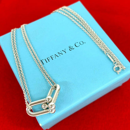 Tiffany & Co HardWear Double Link Necklace 925 Sterling Silver