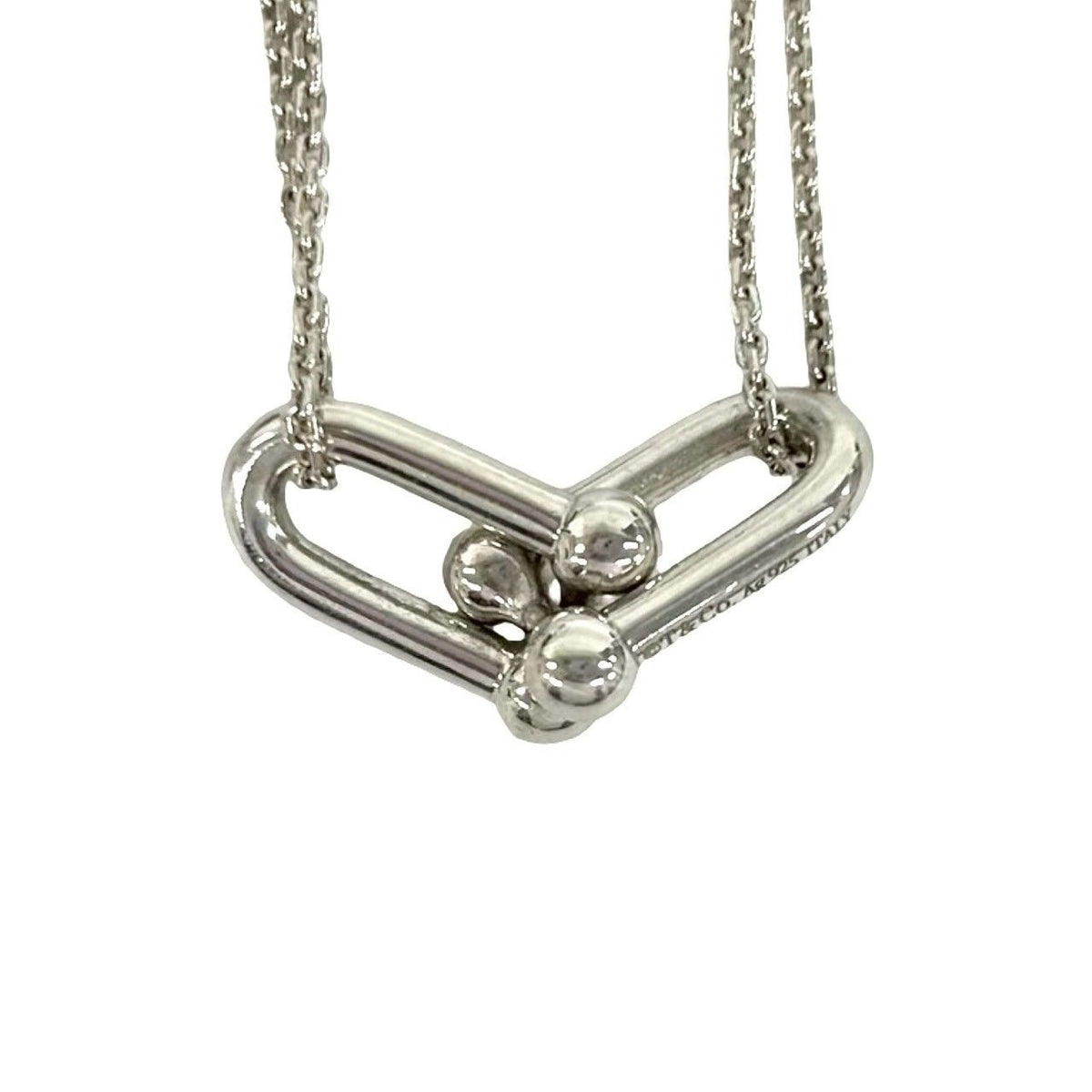 Tiffany & Co HardWear Double Link Necklace 925 Sterling Silver — view 4