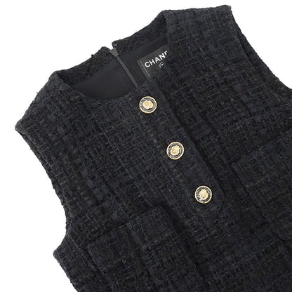 Chanel Dress Tweed 36 Black — view 3