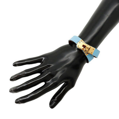 Hermes Bracelet Kelly Double Tour Celeste Gold Epsom T2 — view 4