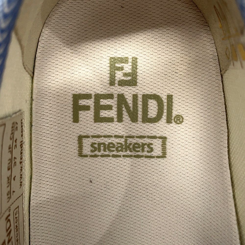 Fendi Sneakers Domino Denim Shoes 37 — view 6