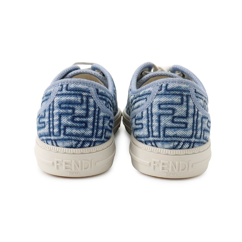 Fendi Sneakers Domino Denim Shoes 37 — view 3