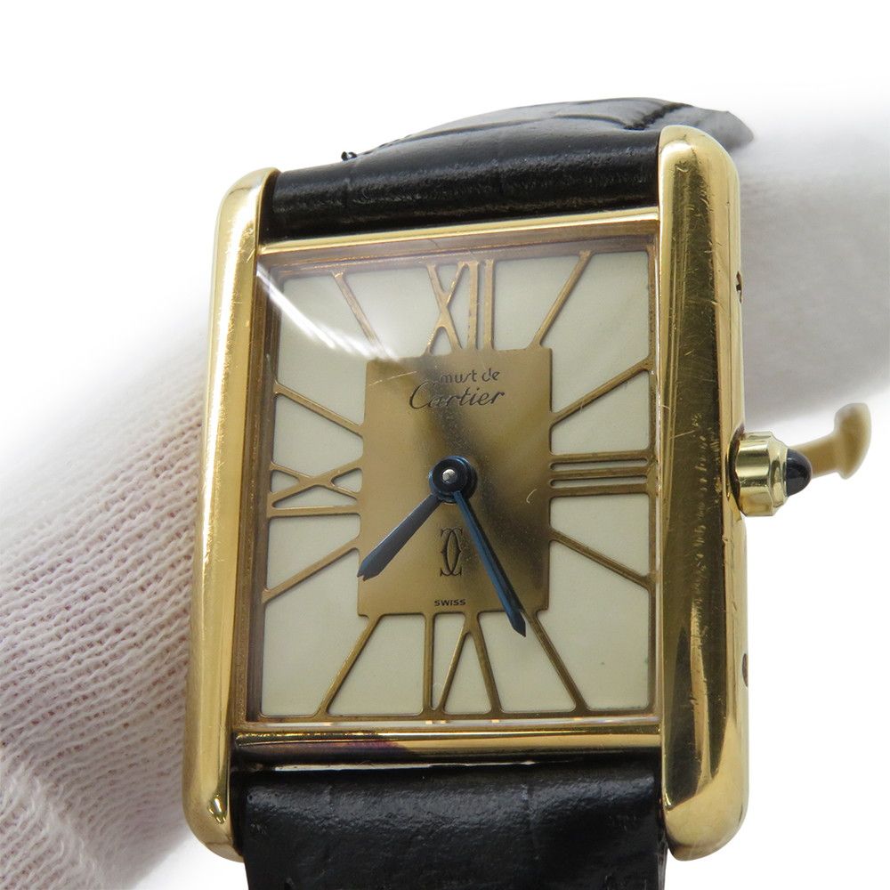 Cartier Must Tank LM Vermeil 6 Watch Ivory Dial — view 5