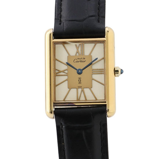 Cartier Must Tank LM Vermeil 6 Watch Ivory Dial