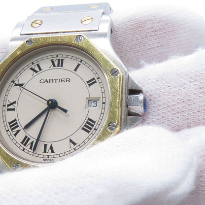 Cartier Santos Octagon LM Watch Ivory Dial Vintage — view 5