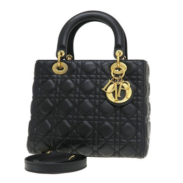 Dior Lady Bag Handbag Black