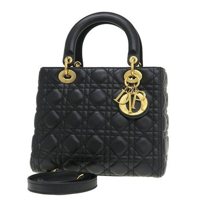 Dior Lady Bag Handbag Black