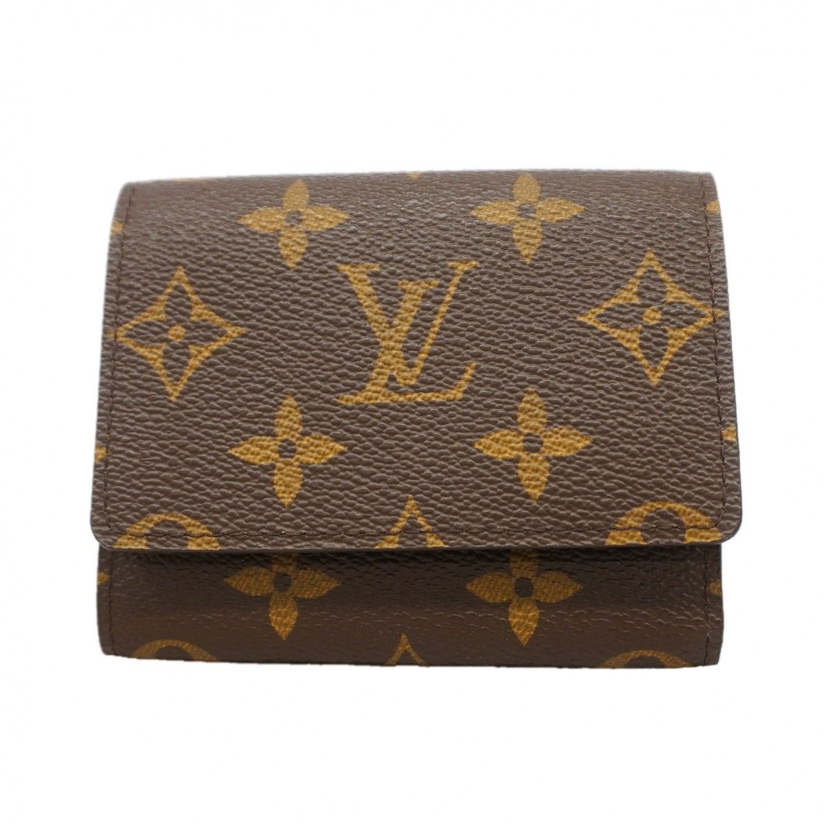 Louis Vuitton Card Case Monogram Envelope Business Holder Brown