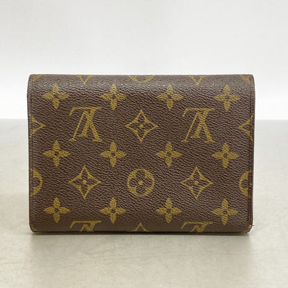 Louis Vuitton Trifold Wallet Monogram Porte Tresor Loue Tuy Papier Brown — view 9