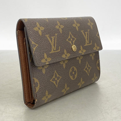 Louis Vuitton Trifold Wallet Monogram Porte Tresor Loue Tuy Papier Brown — view 2