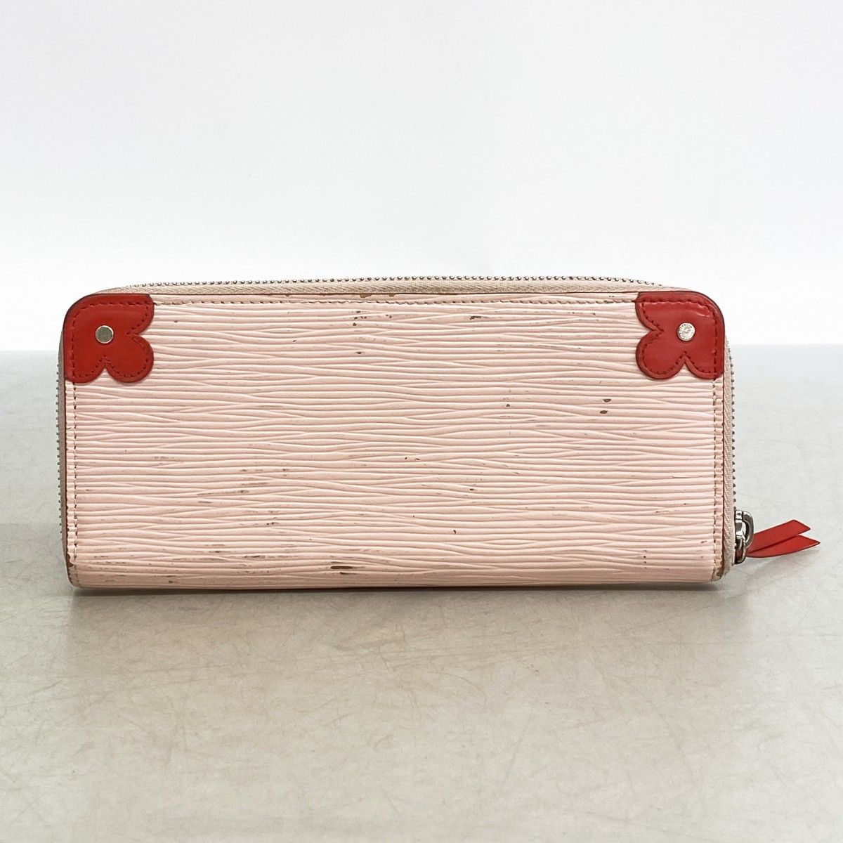 Louis Vuitton Wallet Epi Portefeuille Clemence Rose Velours — view 9