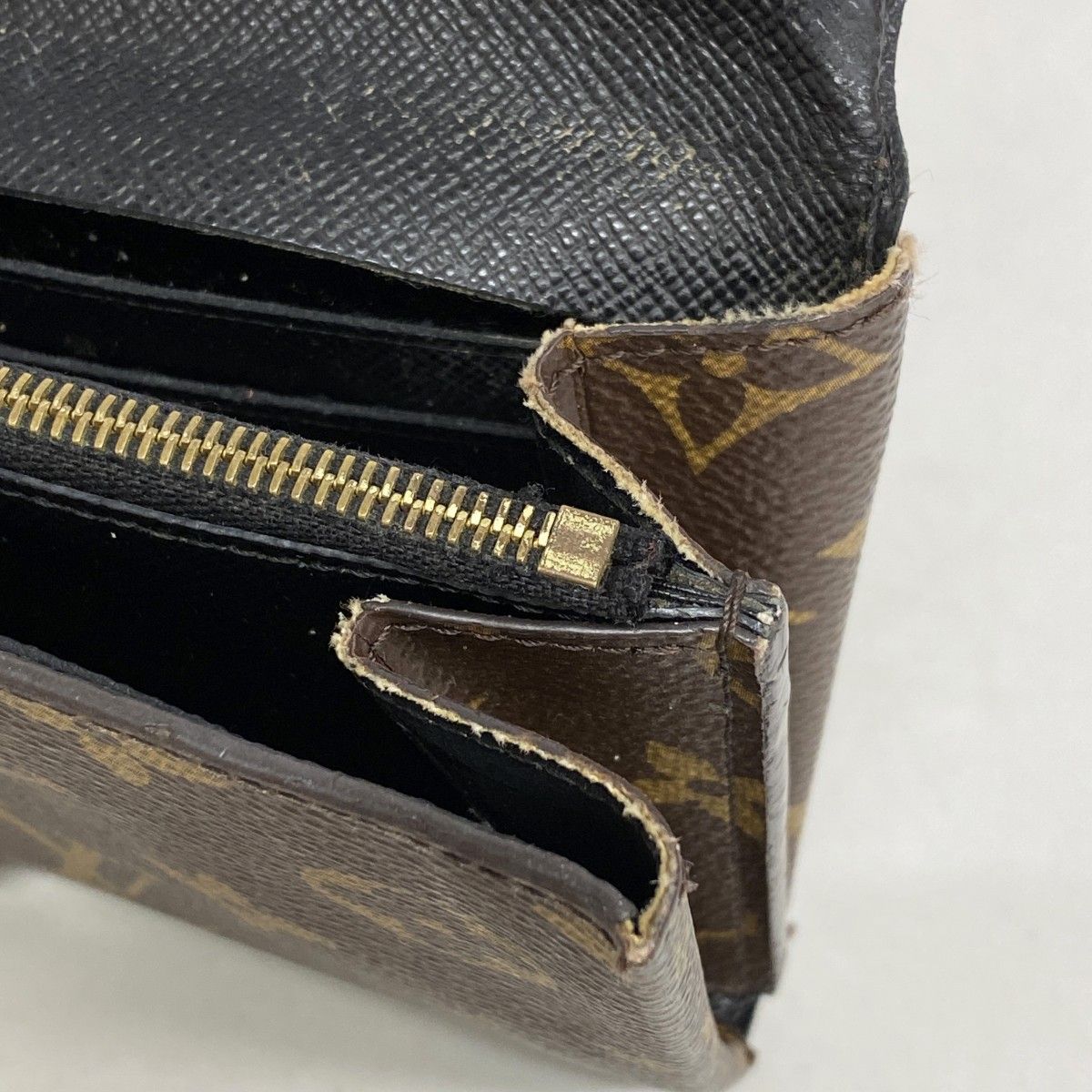 Louis Vuitton Wallet Monogram Macassar Portefeuille Toblerone Brown — view 8