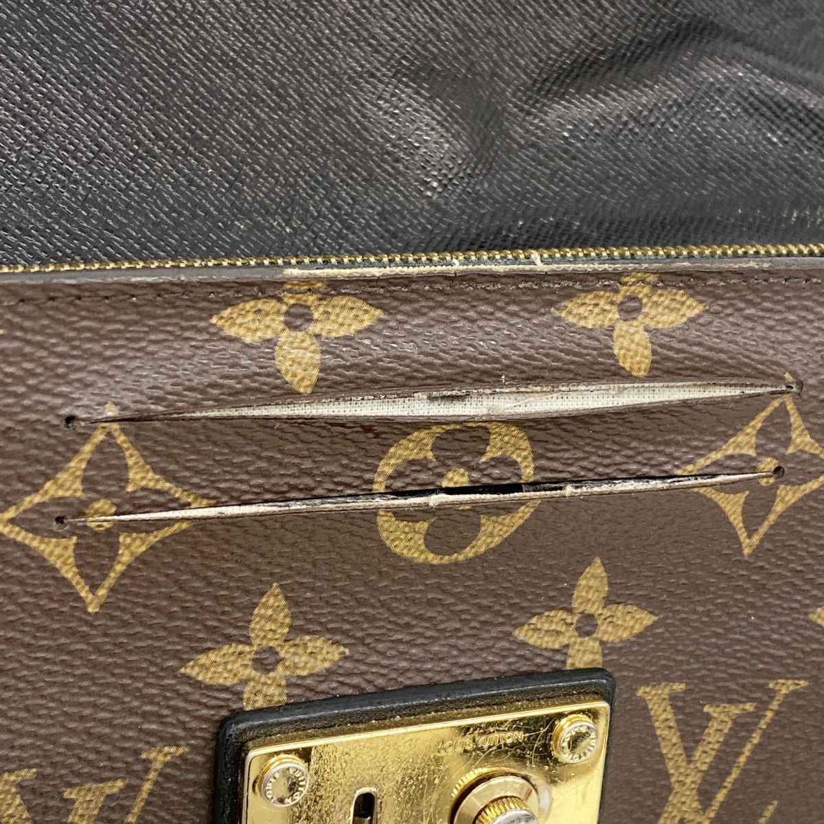 Louis Vuitton Wallet Monogram Macassar Portefeuille Toblerone Brown — view 7