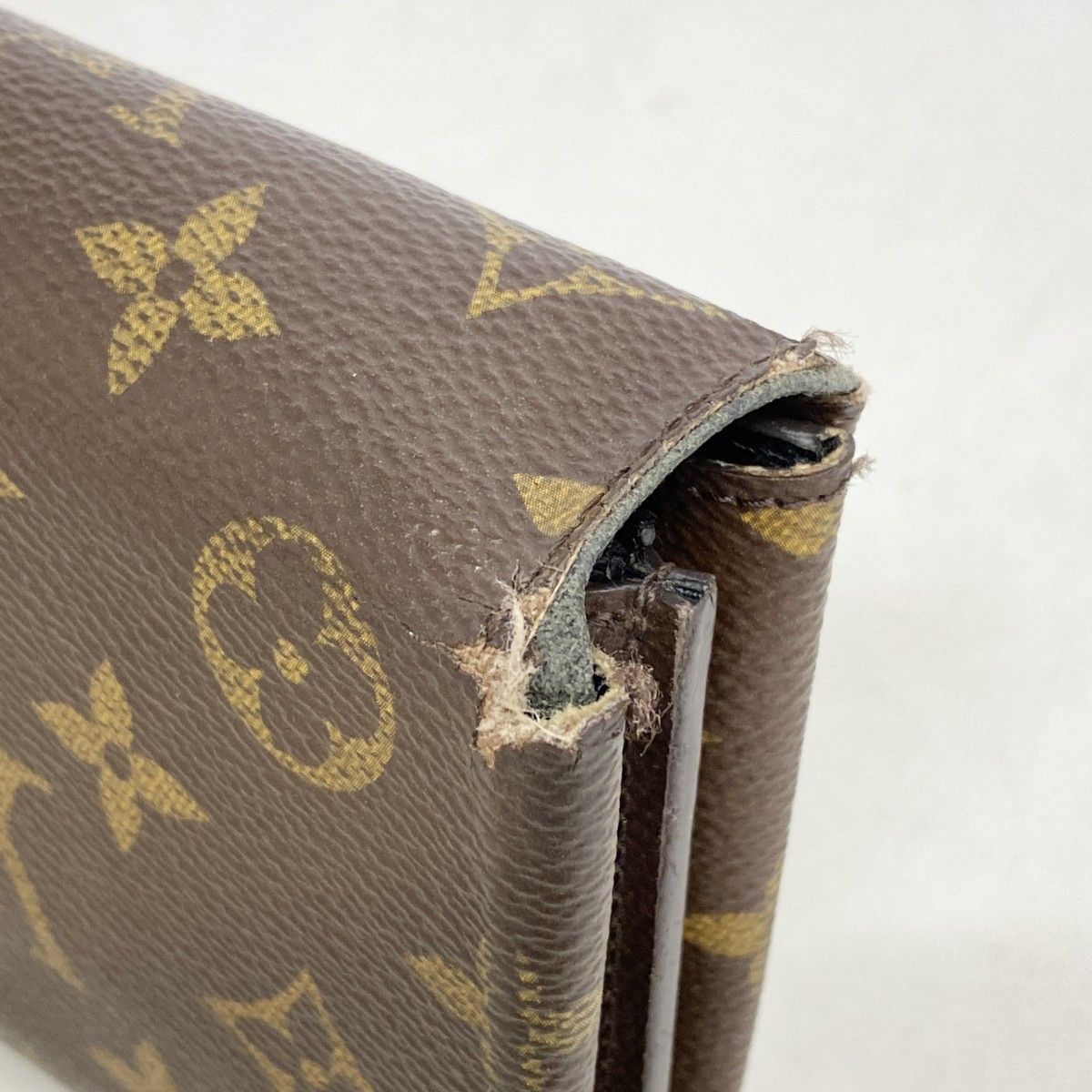 Louis Vuitton Wallet Monogram Macassar Portefeuille Toblerone Brown — view 5