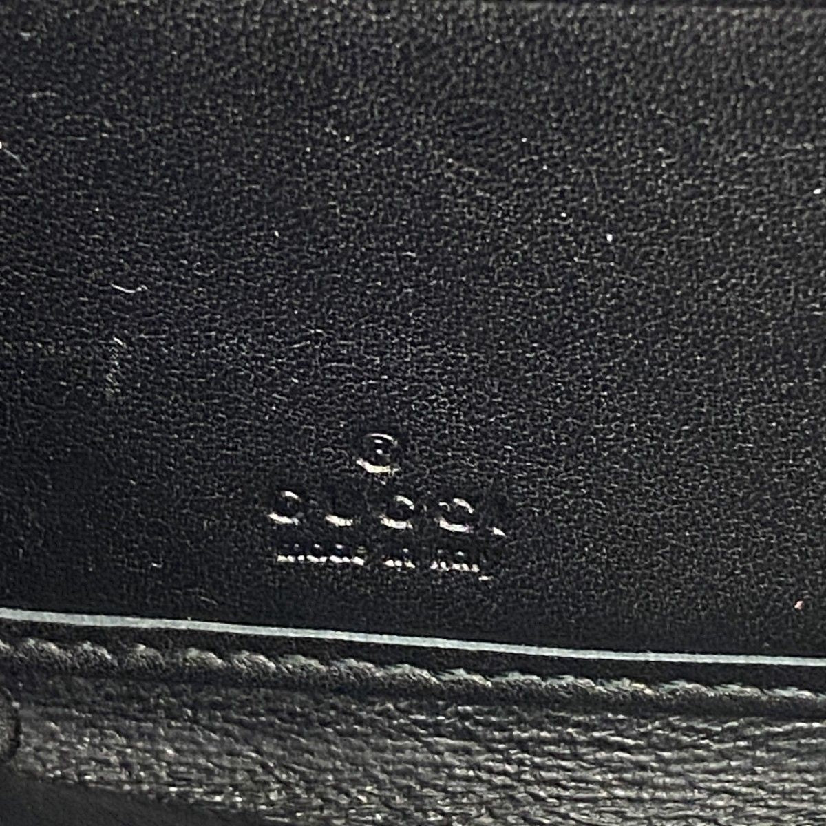 Gucci Wallet Guccissima Interlocking Leather Black Gold — view 4