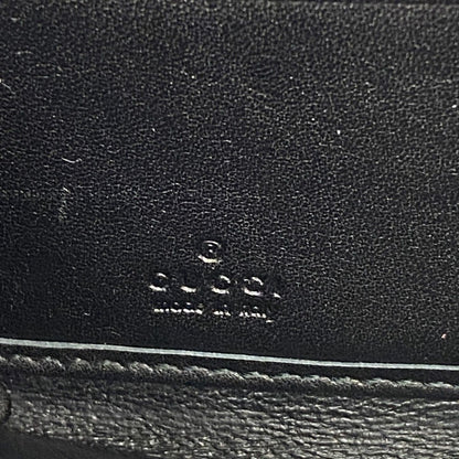 Gucci Wallet Guccissima Interlocking Leather Black Gold — view 4