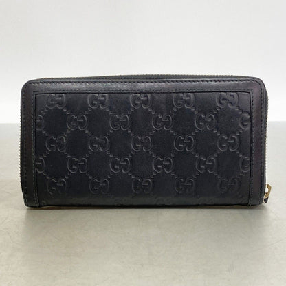 Gucci Wallet Guccissima Interlocking Leather Black Gold — view 8