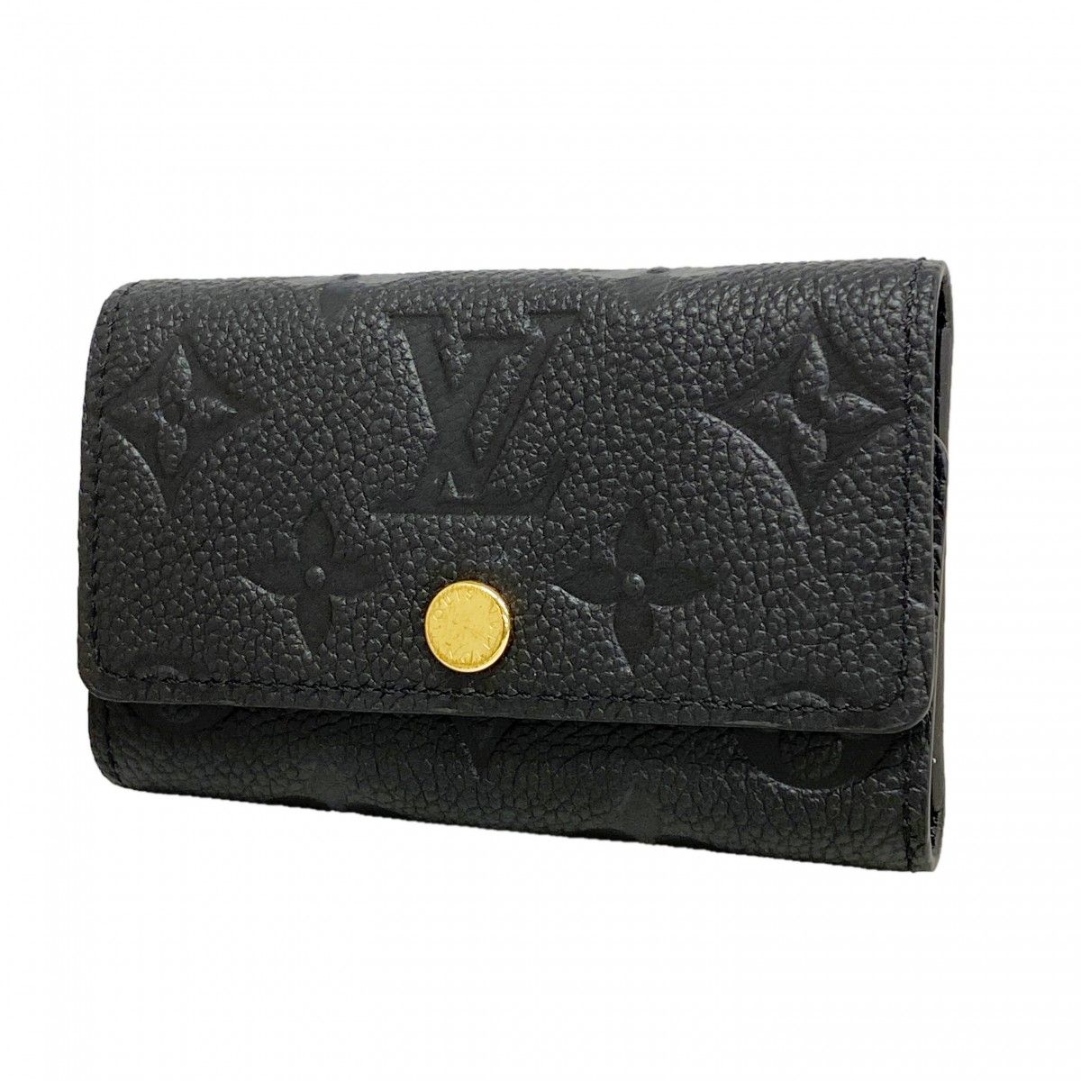 Louis Vuitton Key Case Monogram Empreinte Multicles 6 Noir Key Holder
