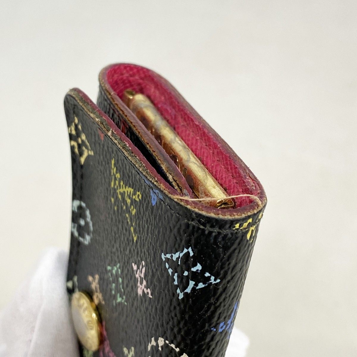 Louis Vuitton Key Case Monogram Multicolor Multicles 4 Noir Key Holder — view 5
