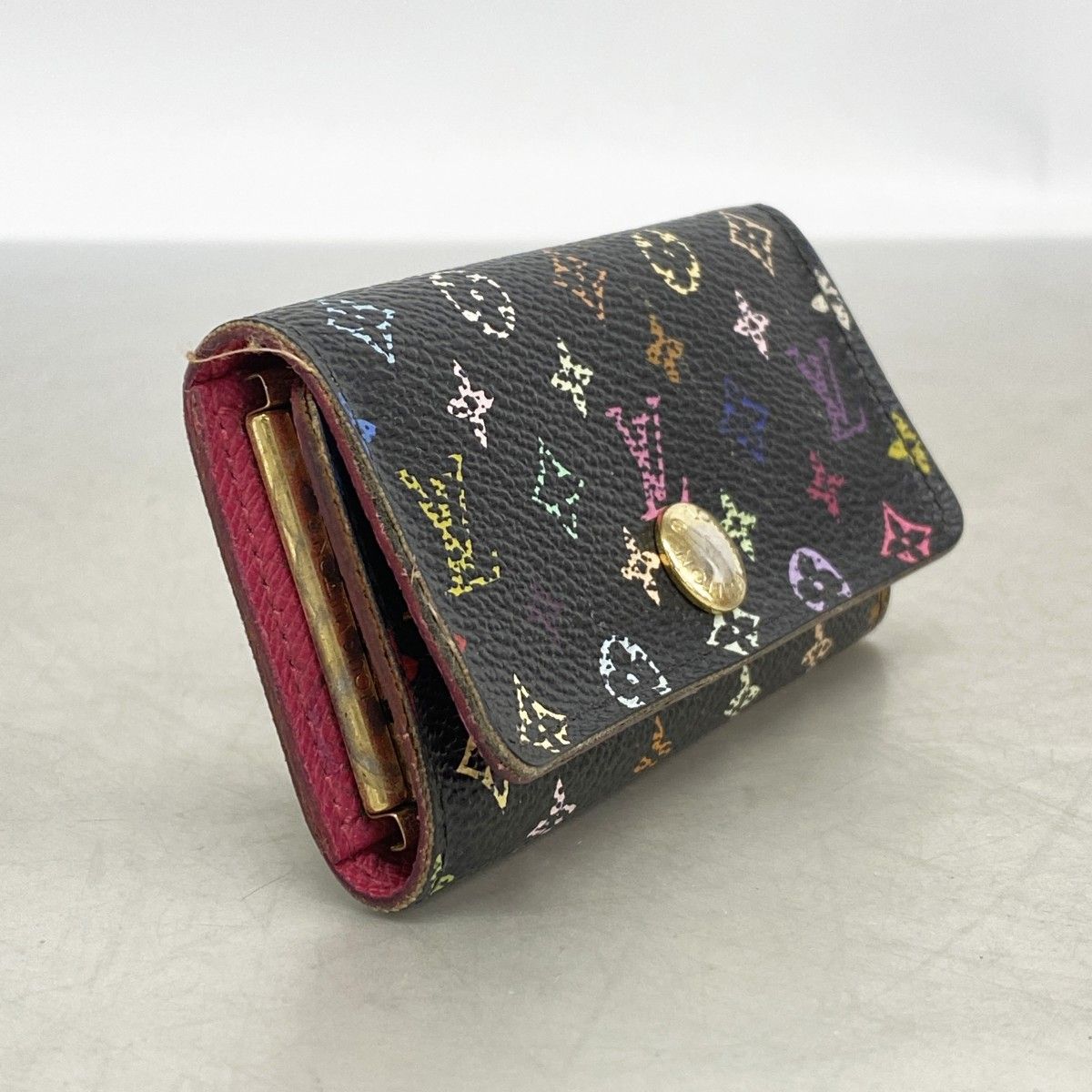 Louis Vuitton Key Case Monogram Multicolor Multicles 4 Noir Key Holder — view 2