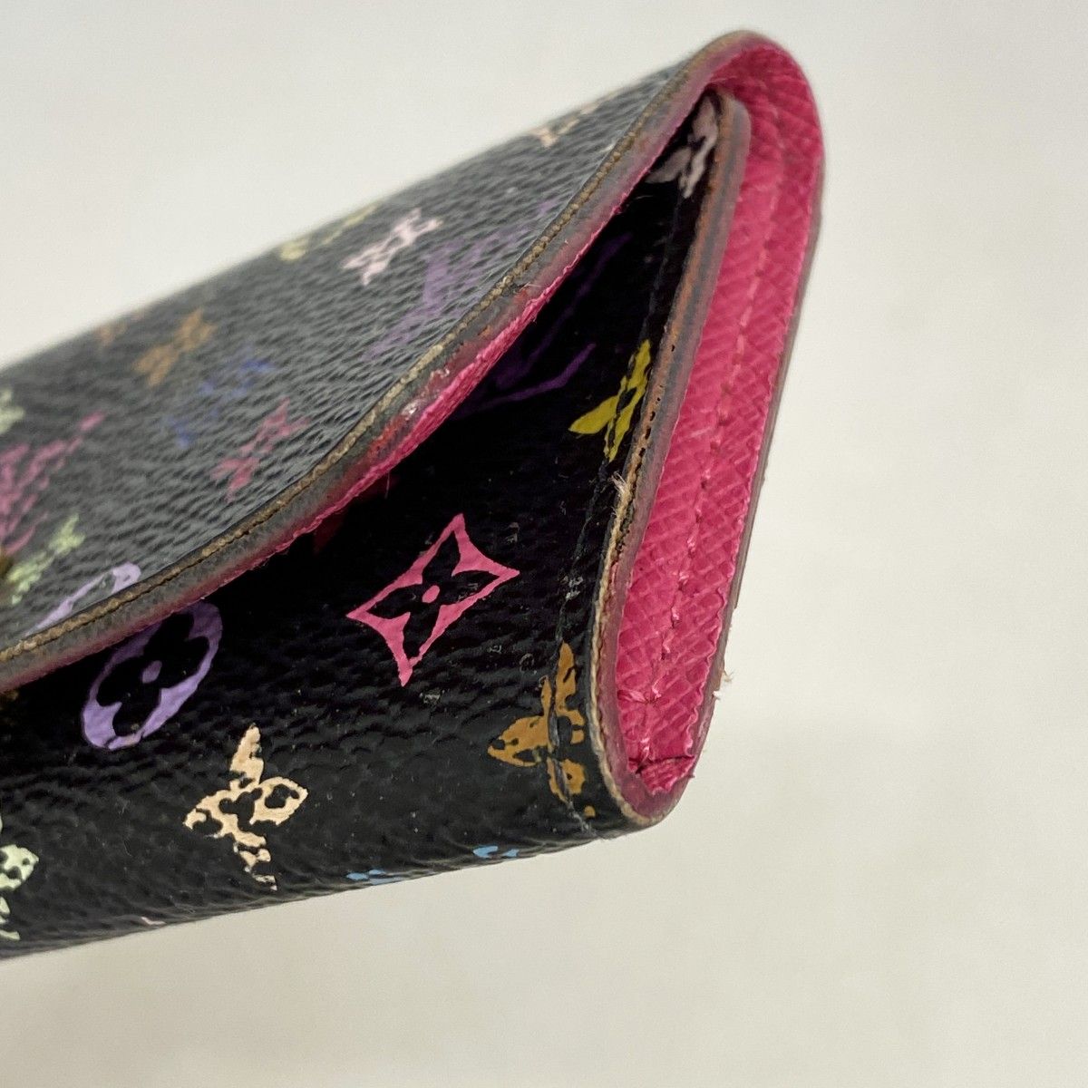 Louis Vuitton Key Case Monogram Multicolor Multicles 4 Noir Key Holder — view 6