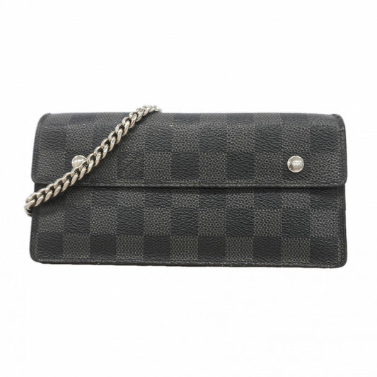 Louis Vuitton Wallet Damier Graphite Portefeuille Accordeon Black