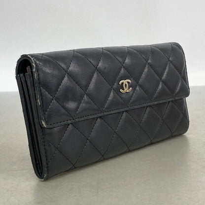 Louis Vuitton Wallet Matelasse Lambskin Black Silver — view 2