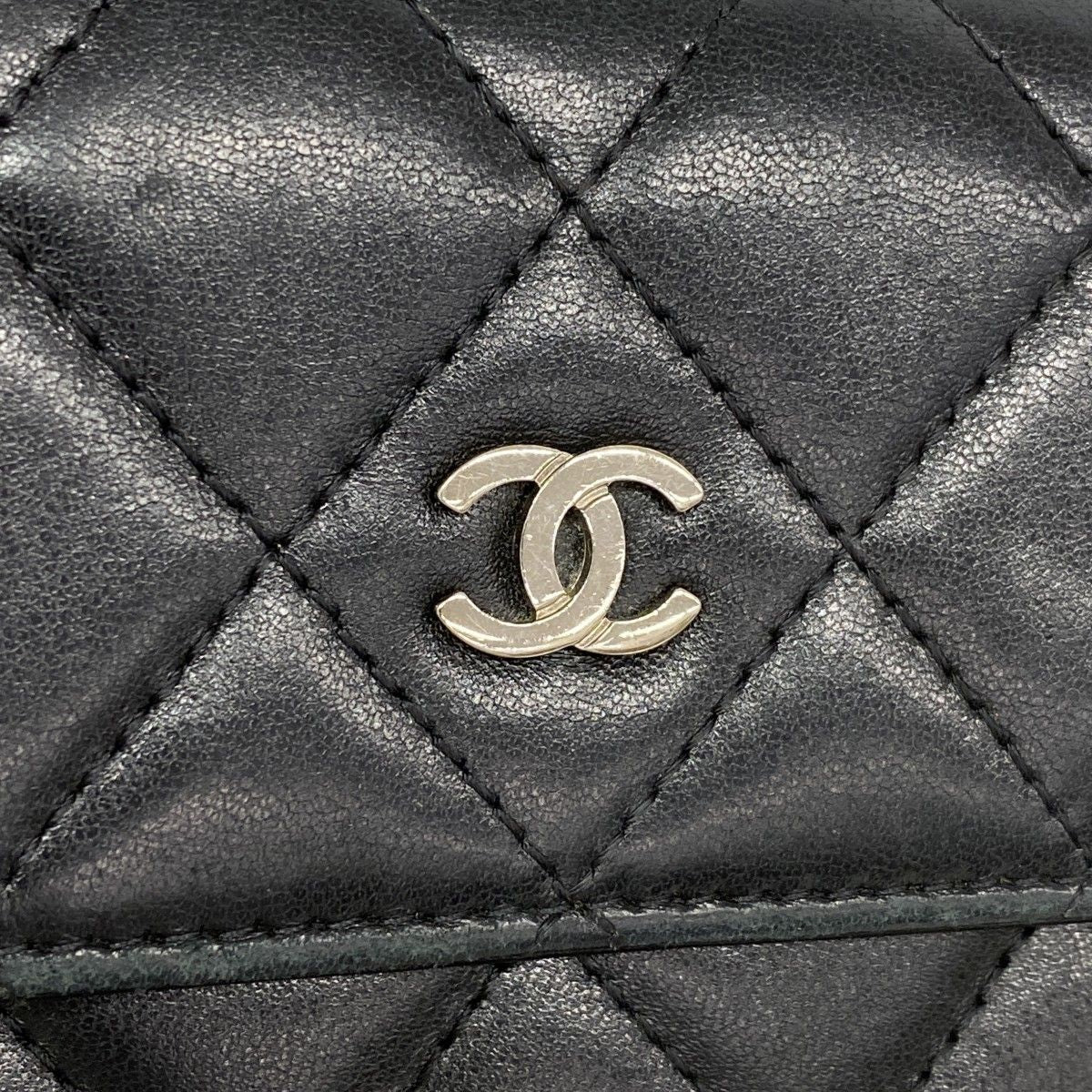 Louis Vuitton Wallet Matelasse Lambskin Black Silver — view 7