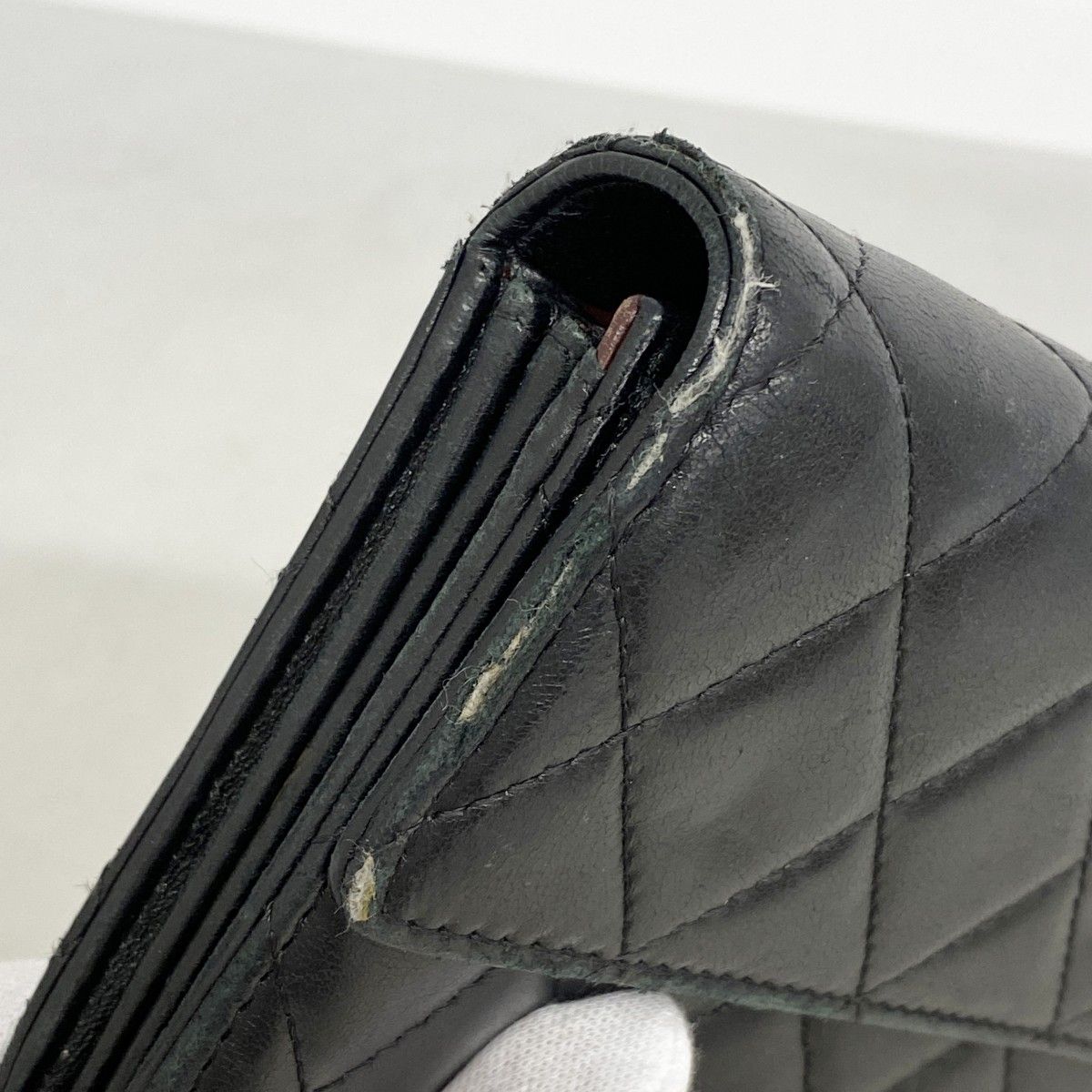 Louis Vuitton Wallet Matelasse Lambskin Black Silver — view 6