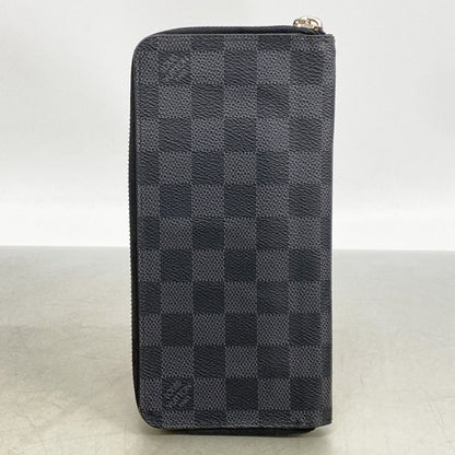 Louis Vuitton Wallet Damier Graphite Zippy Vertical Black Gray — view 9