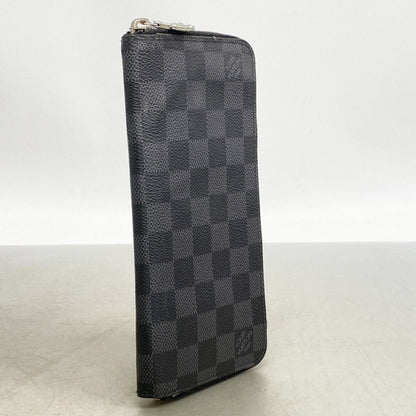 Louis Vuitton Wallet Damier Graphite Zippy Vertical Black Gray — view 2