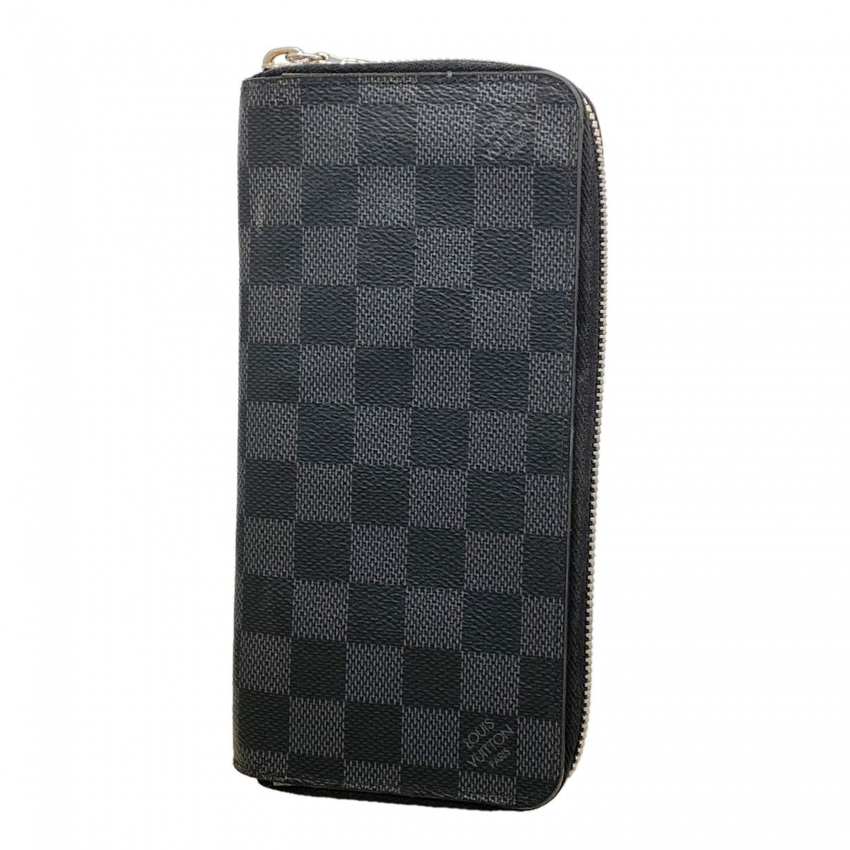 Louis Vuitton Wallet Damier Graphite Zippy Vertical Black Gray