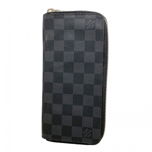 Louis Vuitton Wallet Damier Graphite Zippy Vertical Black Gray