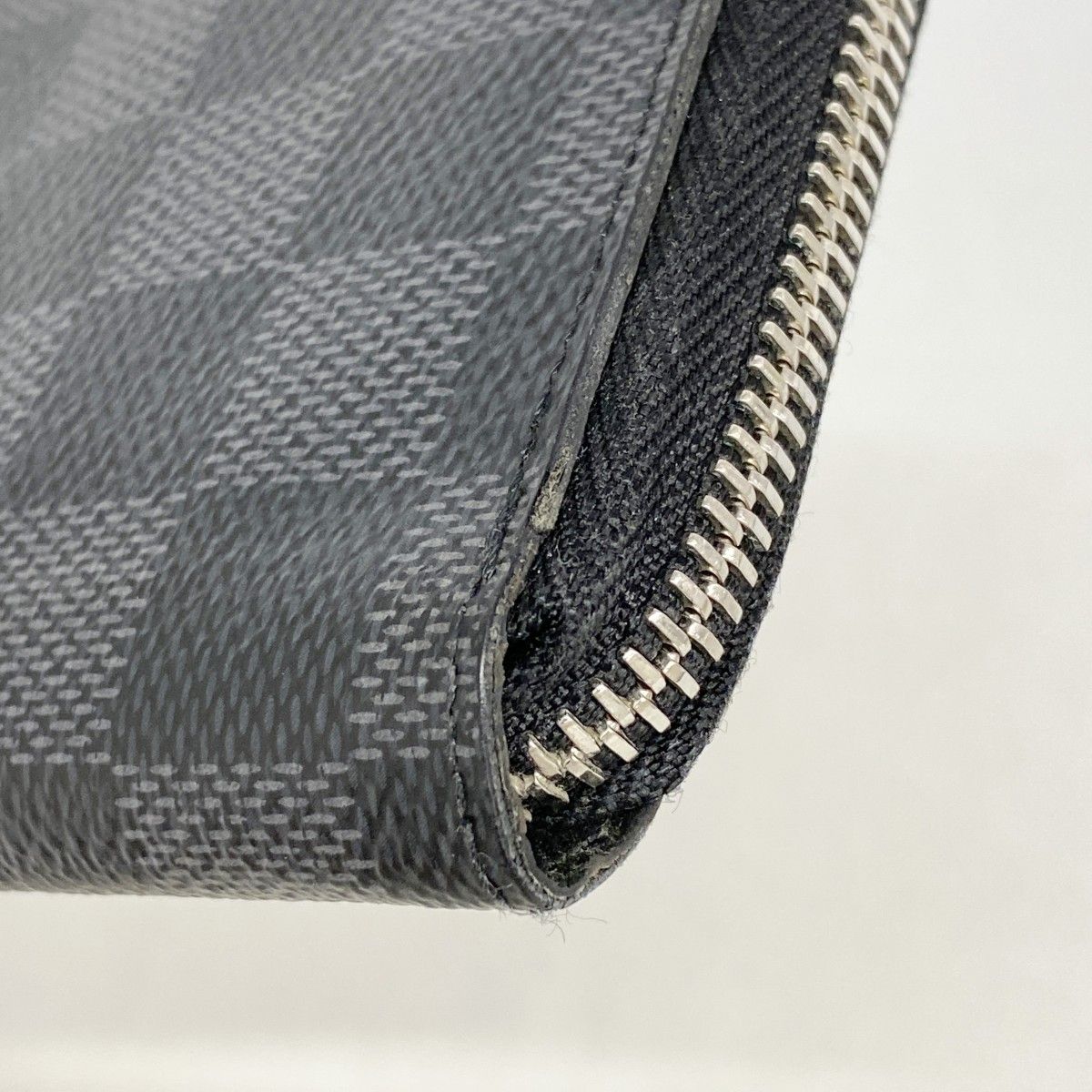 Louis Vuitton Wallet Damier Graphite Zippy Vertical Black Gray — view 5