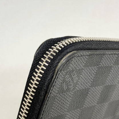 Louis Vuitton Wallet Damier Graphite Zippy Vertical Black Gray — view 6