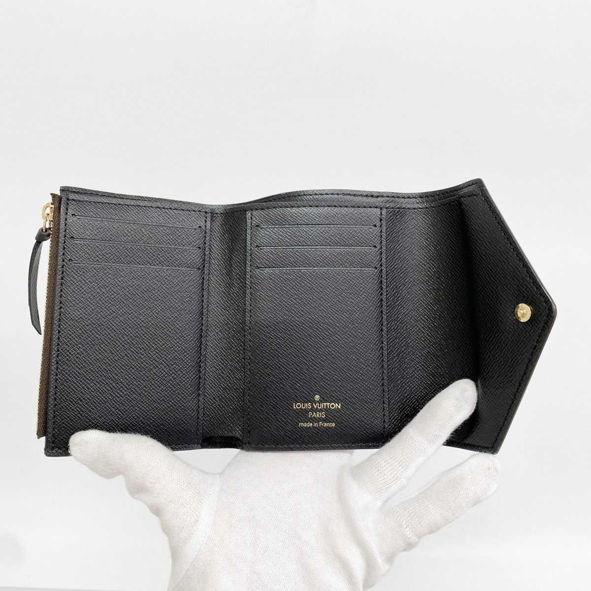 Louis Vuitton Trifold Wallet Monogram Reverse Portefeuille Victorine Brown — view 3
