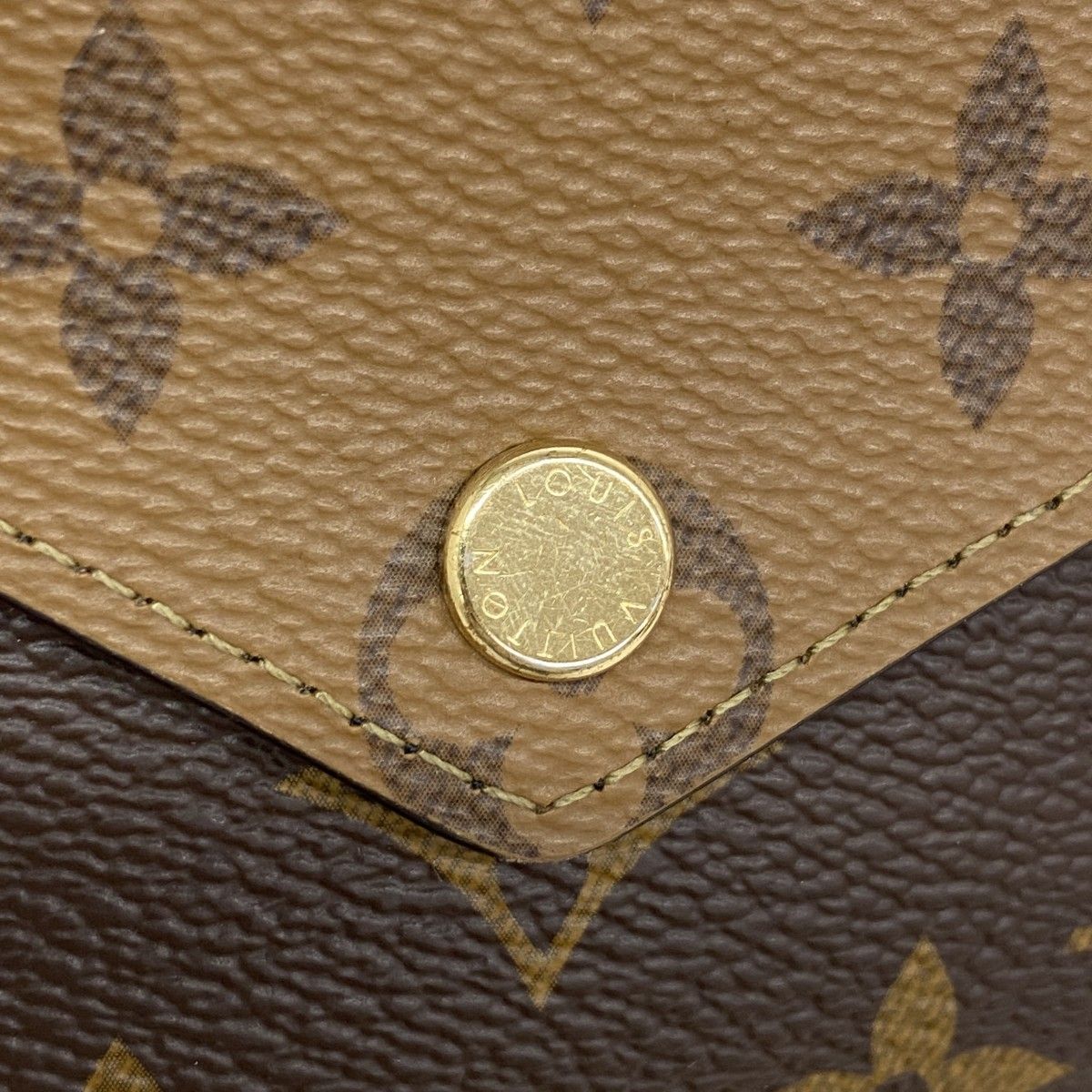 Louis Vuitton Trifold Wallet Monogram Reverse Portefeuille Victorine Brown — view 6