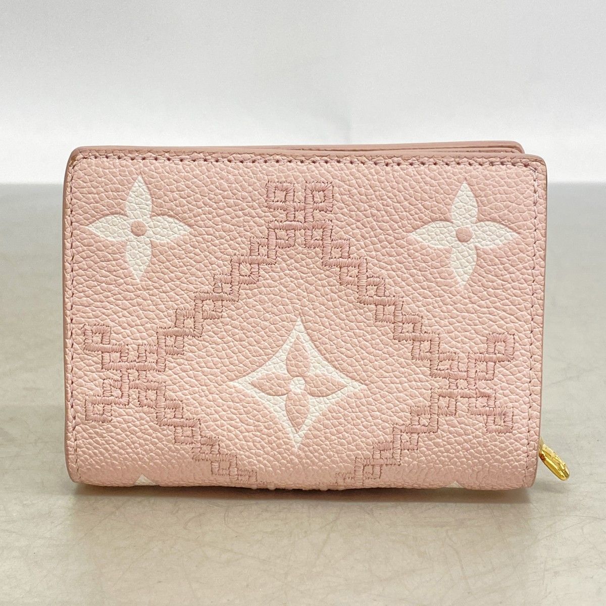 Louis Vuitton Wallet Monogram Empreinte Broderie Portefeuille Clair Pink — view 8