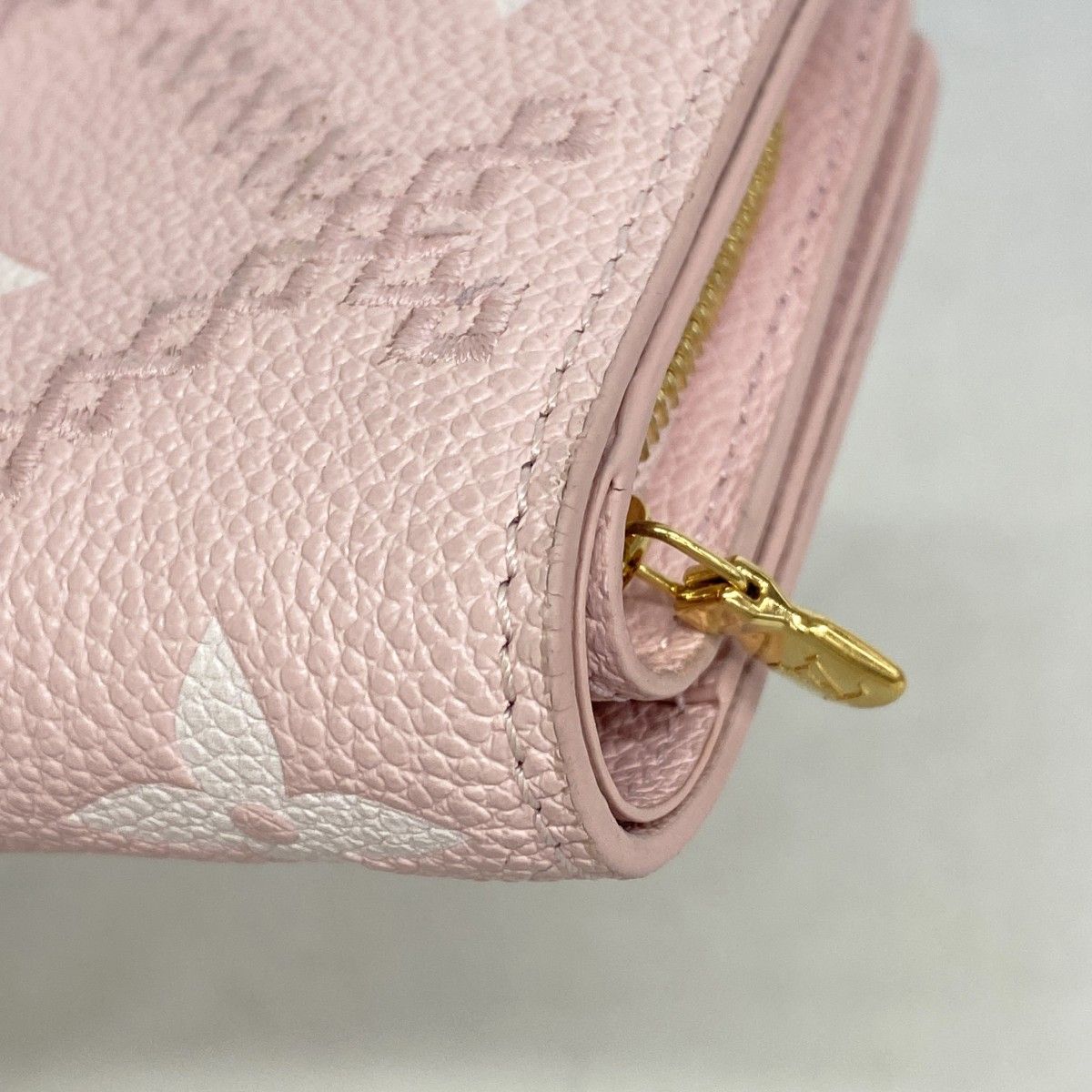 Louis Vuitton Wallet Monogram Empreinte Broderie Portefeuille Clair Pink — view 6