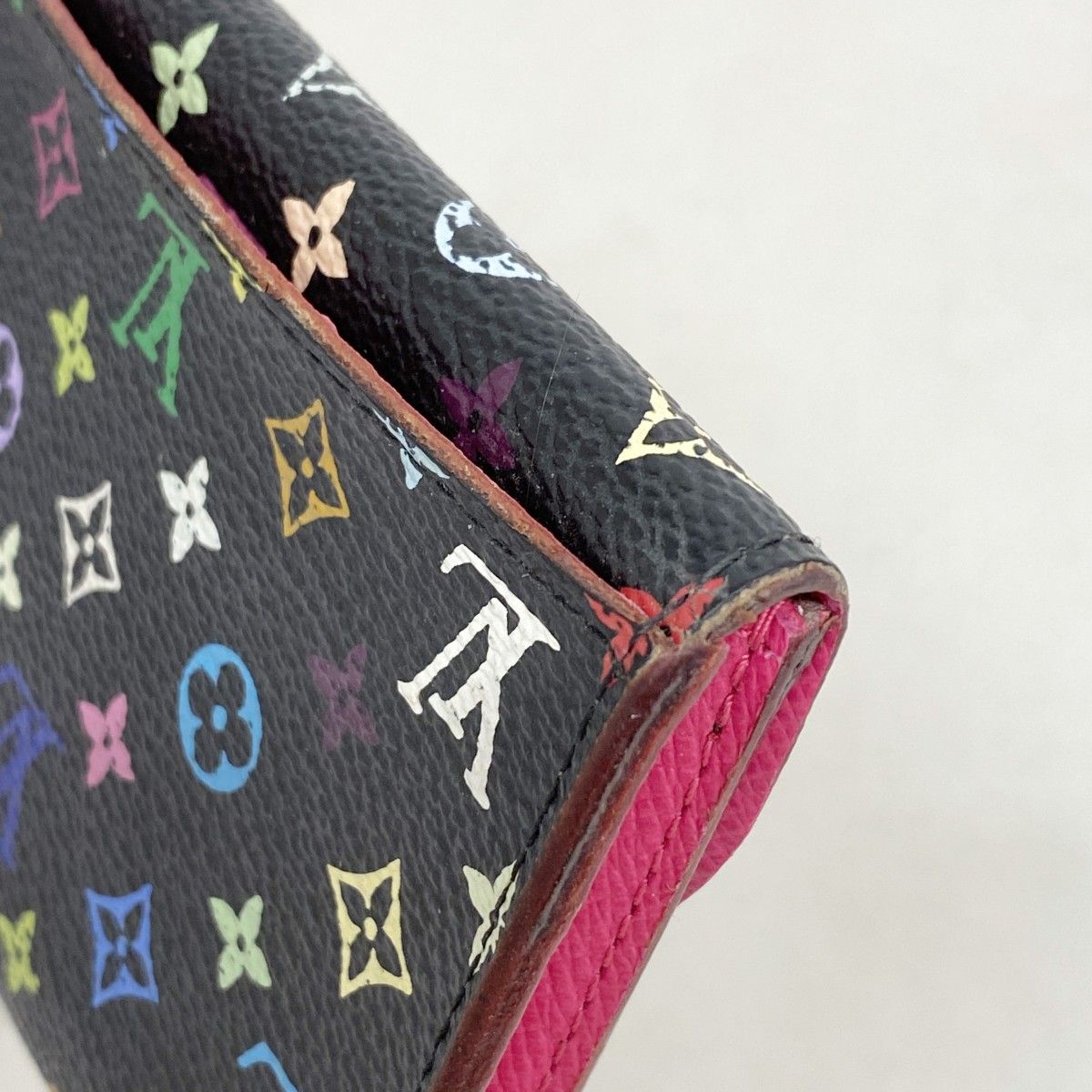 Louis Vuitton Card Case Monogram Multicolor Envelope Business Holder Noir — view 6