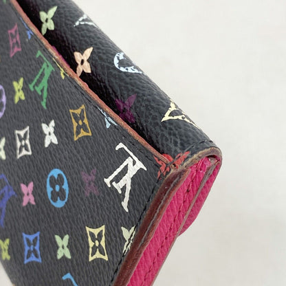 Louis Vuitton Card Case Monogram Multicolor Envelope Business Holder Noir — view 6