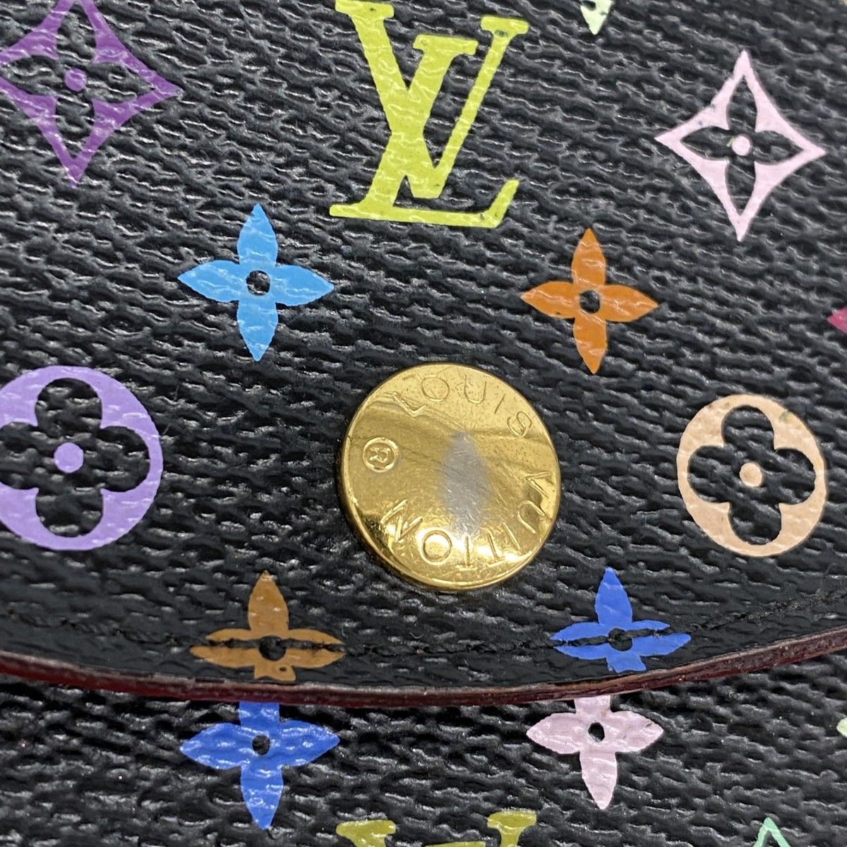 Louis Vuitton Card Case Monogram Multicolor Envelope Business Holder Noir — view 8