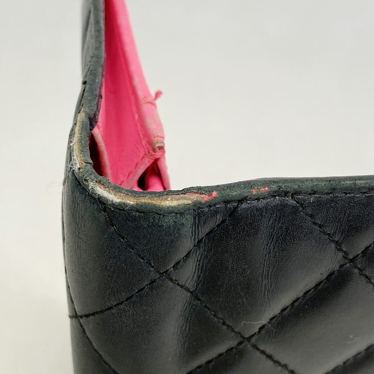 Chanel Wallet Cambon Lambskin Black White Silver — view 5