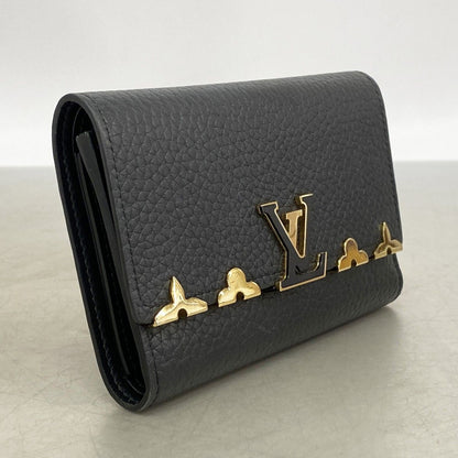 Louis Vuitton Wallet Taurillon Portefeuille Capucines Compact Noir — view 2