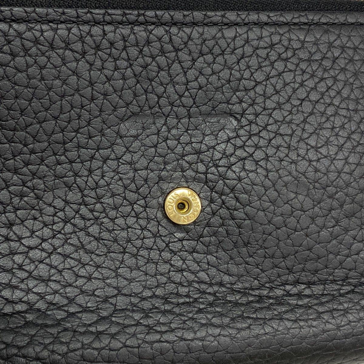 Louis Vuitton Wallet Taurillon Portefeuille Capucines Compact Noir — view 7