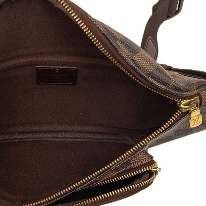 Louis Vuitton Damier Bum Bag Melville Brown Leather — view 4
