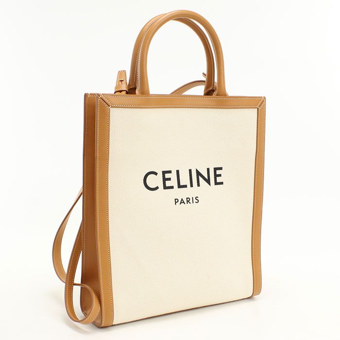 Celine Tee Cabas 2-Way Tote Bag Canvas