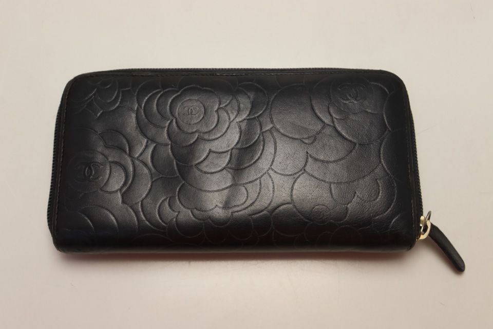 Chanel Camellia Lambskin Zip Around Wallet — view 2